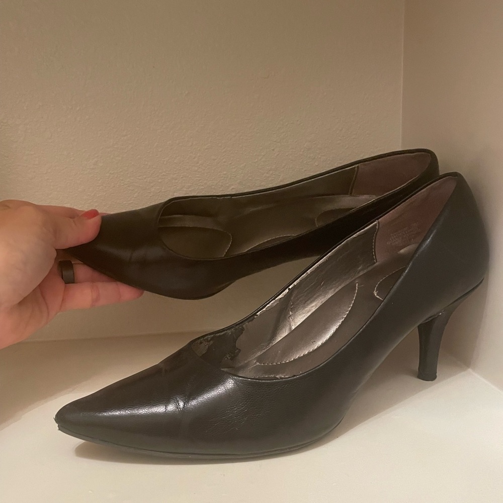 Bandolino womens black work professional heels